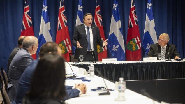 خطط إنتعاش الإقتصاد فى لقاء رئيس وزراء أونتاريو و رئيس وزراء كيبيك