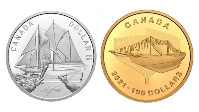 دار سك العملة الملكية تحتفل بذكرى المركب الشراعى الكندى الأسطورى بالعملات الذهبية والفضية
